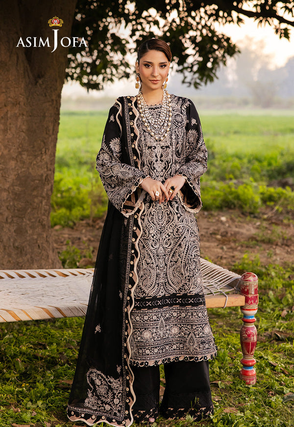 AJELL-03 EMBROIDERED LAWN 3 PCS