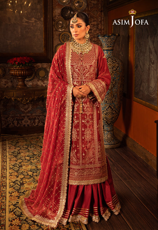 AJMMP-10 EMBROIDERED VELVET STITCHED 3 PCS