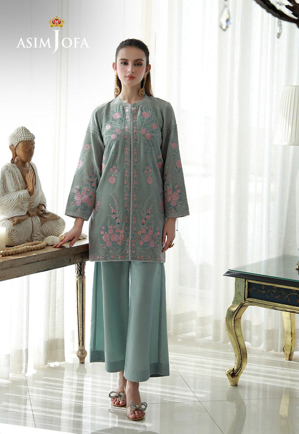 AJVG-07 EMBROIDERED VELVET STITCHED 2PC