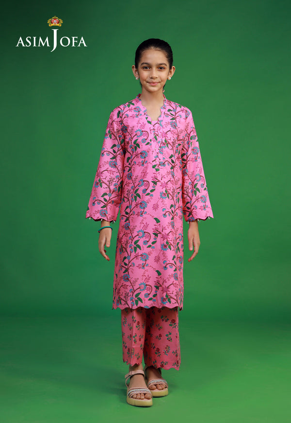 AJKP-05 STITCHED PRINTED CAMBRIC 2 PCS