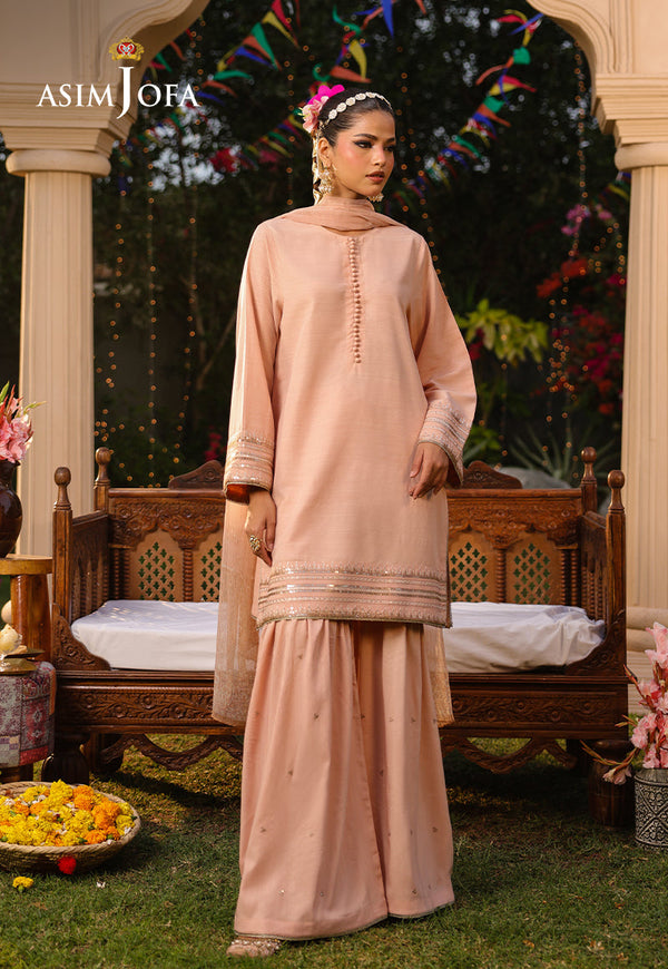 AJPB-165 EMBROIDERED RAW SILK 2PC