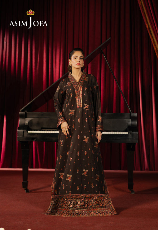 AJPFB-06 EMBROIDERED BOSKI SILK STITCHED 1 PC