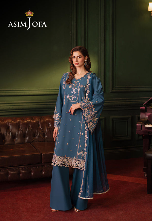 AJPFB-10 EMBROIDERED SILK STITCHED 3 PCS