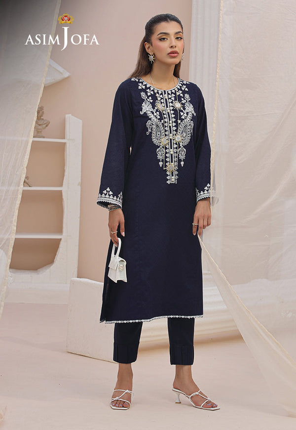 AJWS-04 EMBROIDERED SELF JACQUARD STITCHED 1 PC