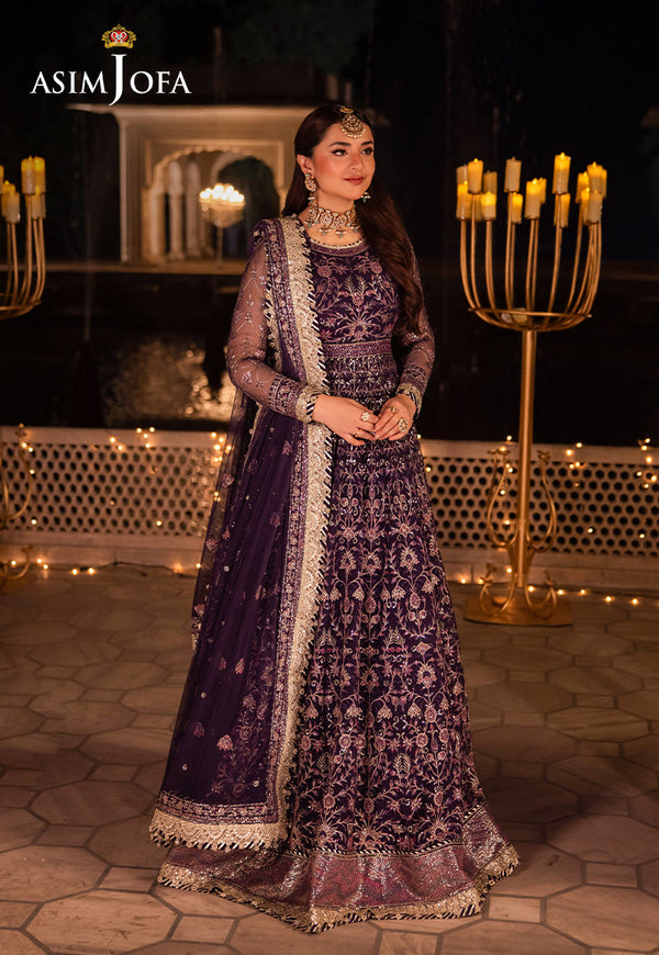 AJCRP-03 EMBROIDERED NET STITCHED 3 PCS