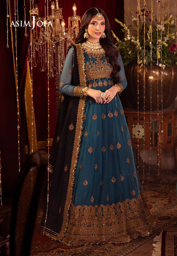 AJYV-09 EMBROIDERED CHIFFON 3 PCS